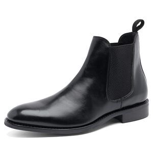 Anthony Veer Mens Jefferson Chelsea Boot Black 7.5 D - Medium